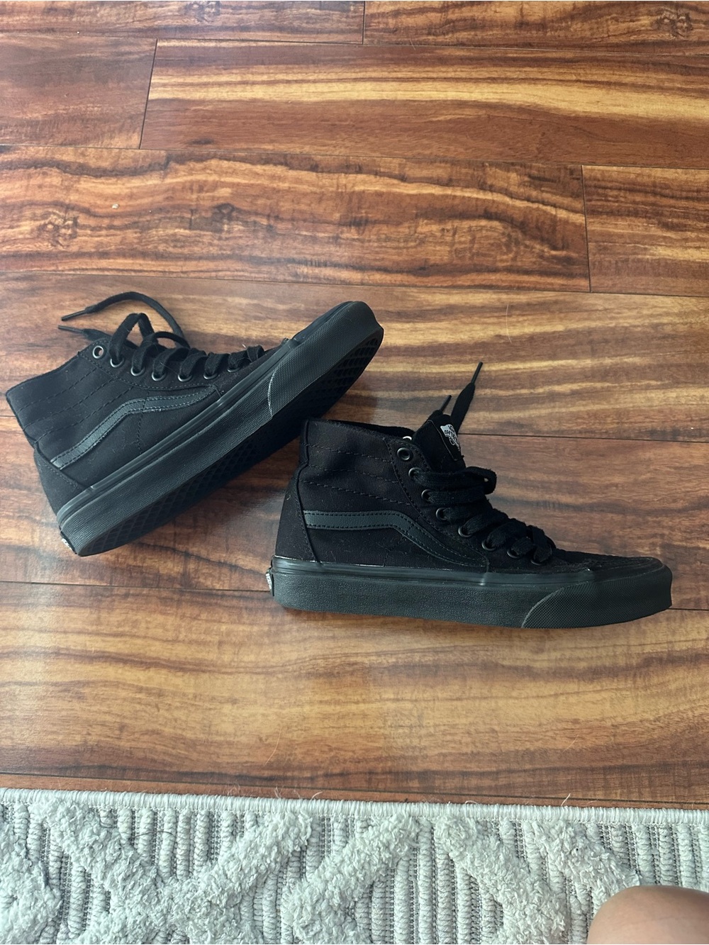 Vans Women's All-Black High-Top Sneakers